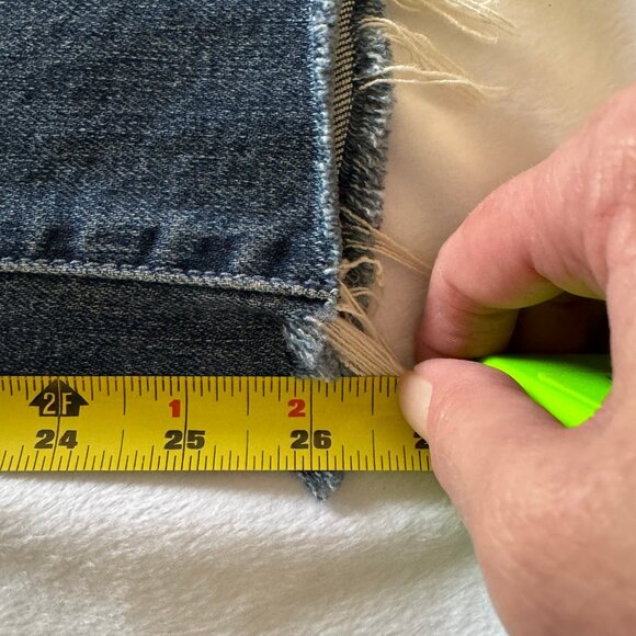 Mother Jeans; The Hustler Ankle Fray; size 27; Color:  We all Scream - Picture 7 of 9